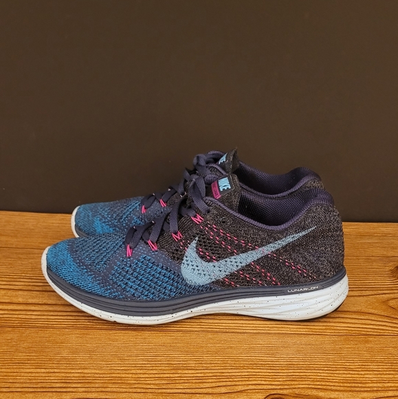 Nike Shoes - Nike Flyknit Lunar 3 running or walking shoes womens size 8.5 sneakers
